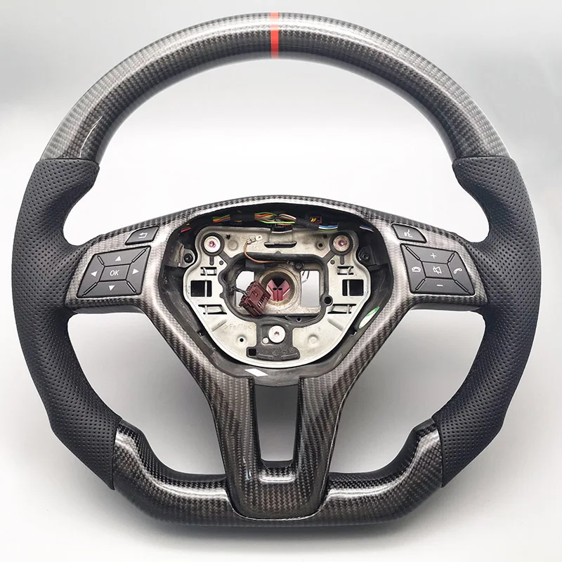 

Customized Carbon Fiber Racing Steering Wheel For Mercedes Benz GLA GLC GLE CLA AMG GLK GLS 2004 2005 2006 2013-2017 2019