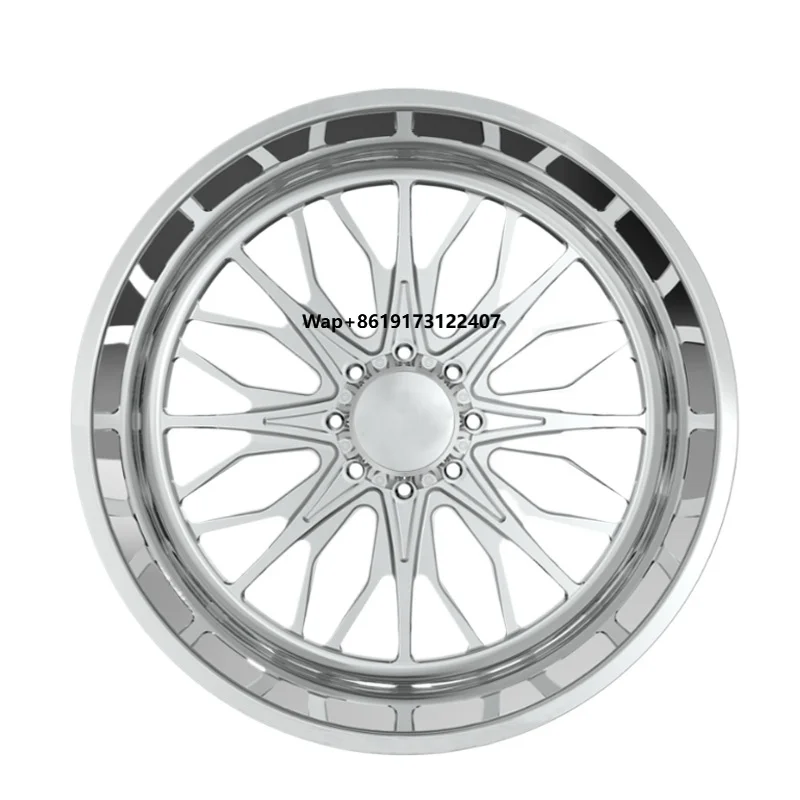 Customized Polished Floating Caps Aluminum Forged Truck Wheels for RAM  GMC Chevy 5x5.5 6x5.5 8x6.5 8x180 8x170 Wheel