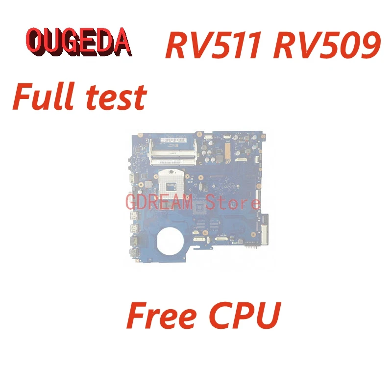 

OUGEDA BA92-07699A BA92-07699B BA41-01432A Mainboard For samsung RV511 RV509 Laptop Motherboard HM55 DDR3 Free CPU Full tested