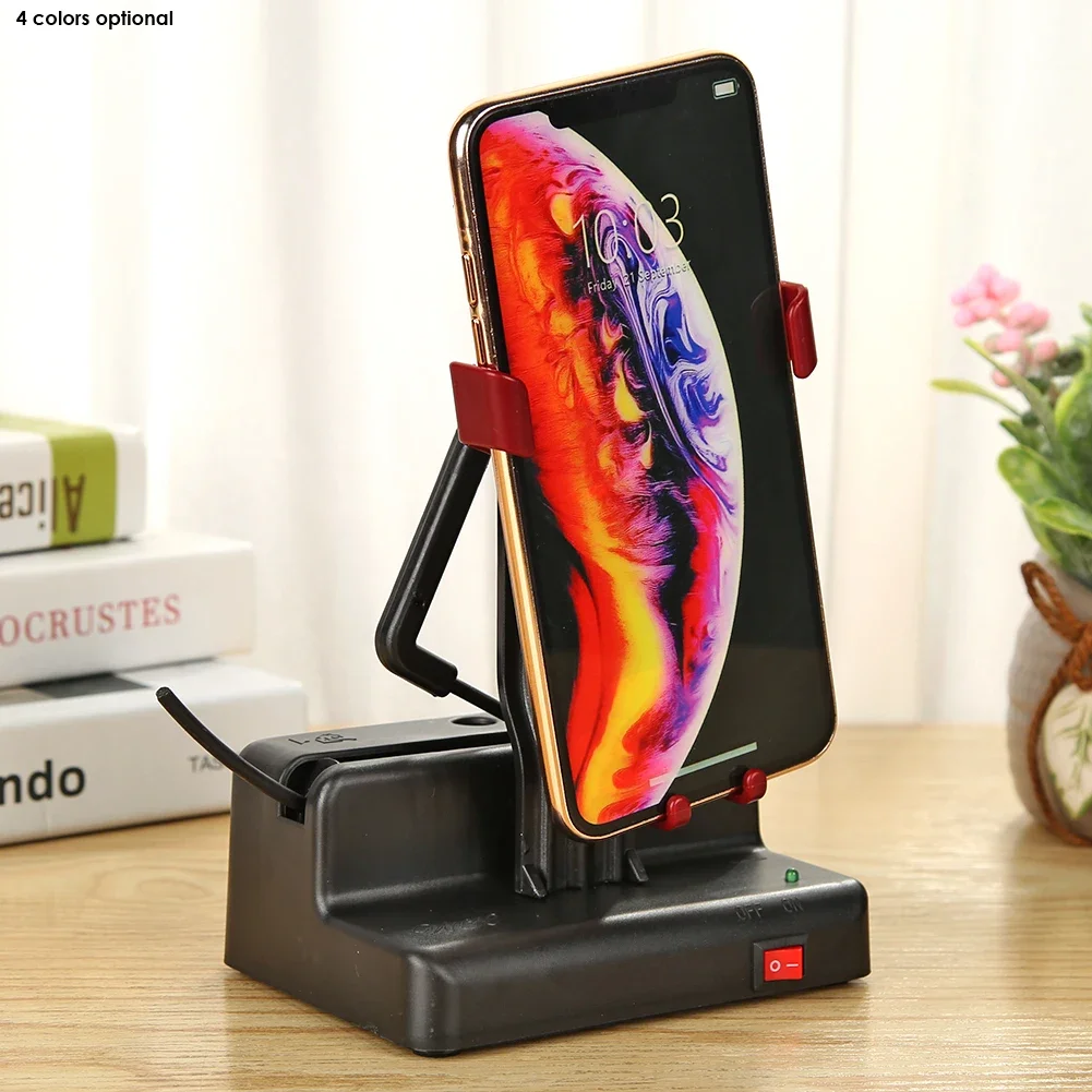 휴대폰 스윙 자동 흔들기 모션 브러시 단계 증가, 흔들림 만보계 거치대, USB 충전, 자동 폰 셰이커 스윙거