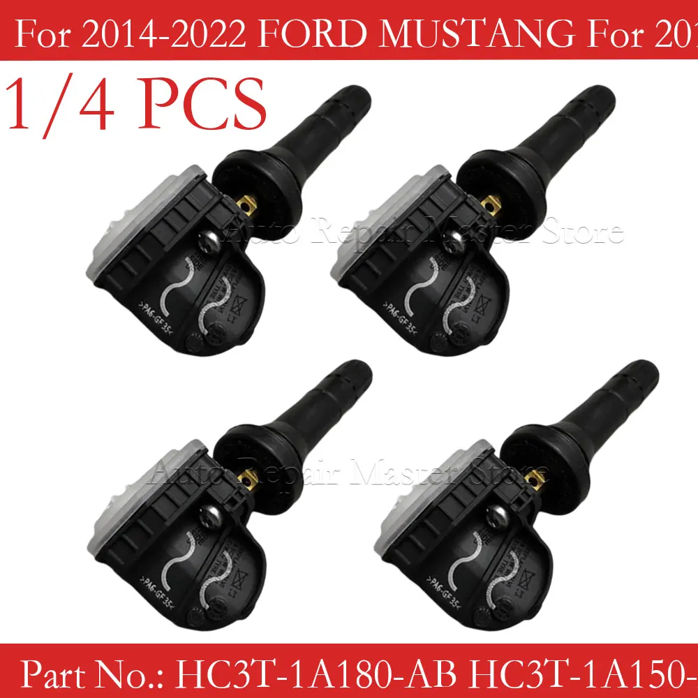 1/4PCS FOR 2017 2018 2019 2020 2021 FORD FUSION 315MHz TIRE PRESSURE SENSOR TPMS FORD HC3T-1A180-AB HC3T-1A150-AA