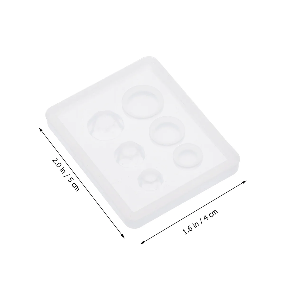 

6Pcs Silicone Jewelry Pendant Beads Making Molds Tear Resistant Crystal Epoxy Resin DIY Craft Tools for Resin Casting Beads