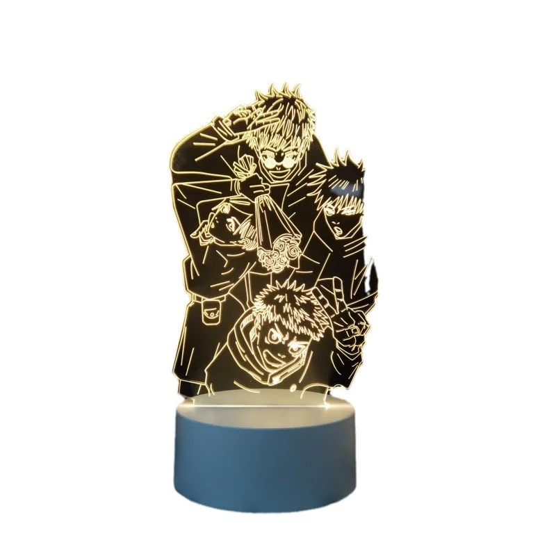 3d Anime Night Light Jujutsu Kaisen Ryomen Sukuna Creative USB Colorful Touch Remote LED Desk Lamp Hot Selling Japanese Manga view 5