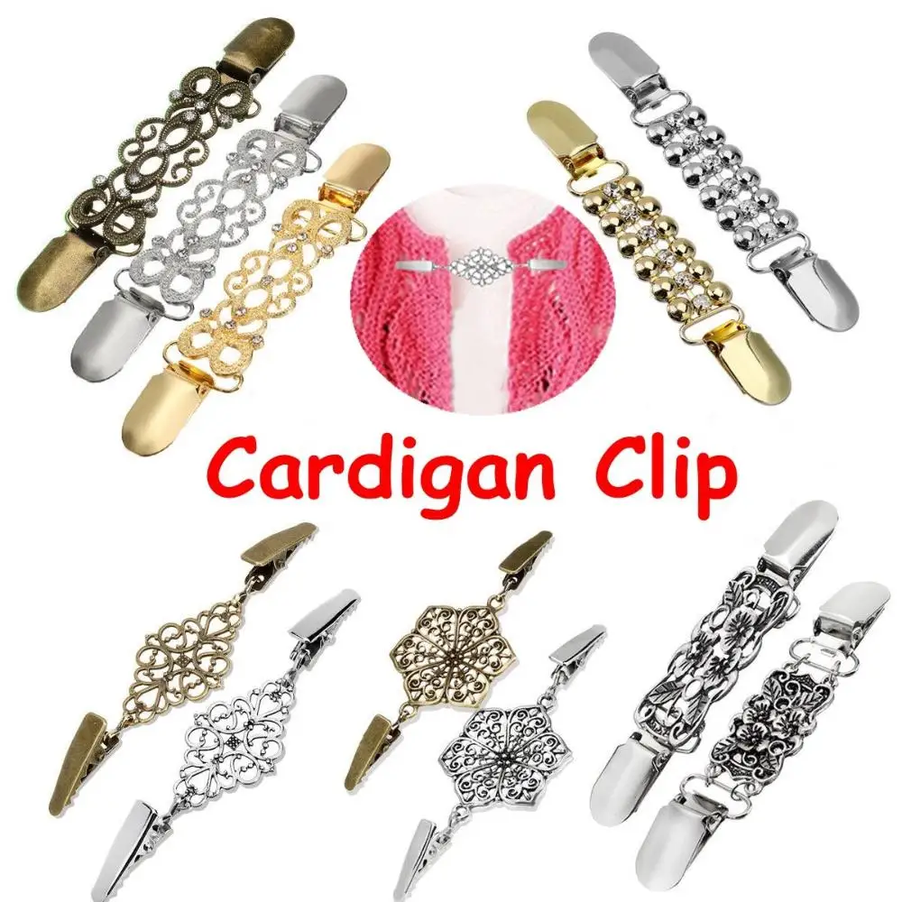 Trendy New Shirt Collar Retro Duck Clip Clasps Shawl Brooch Cardigan Clip Sweater Blouse Pin