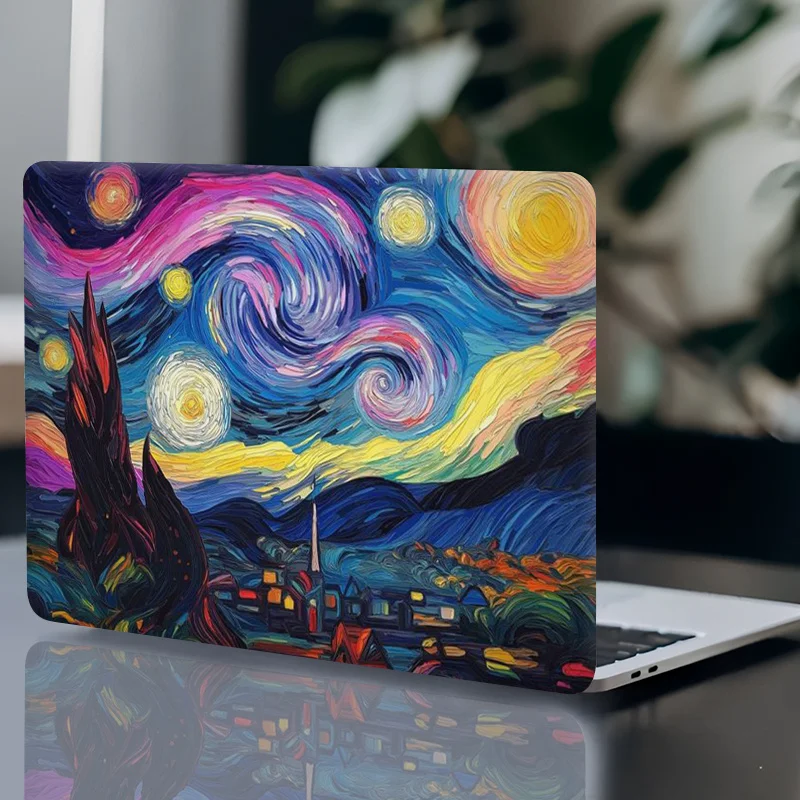 

scratch-resistant and wear-resistant general-purpose laptop sticker, night sky art pattern, easy to stick and tear, durable
