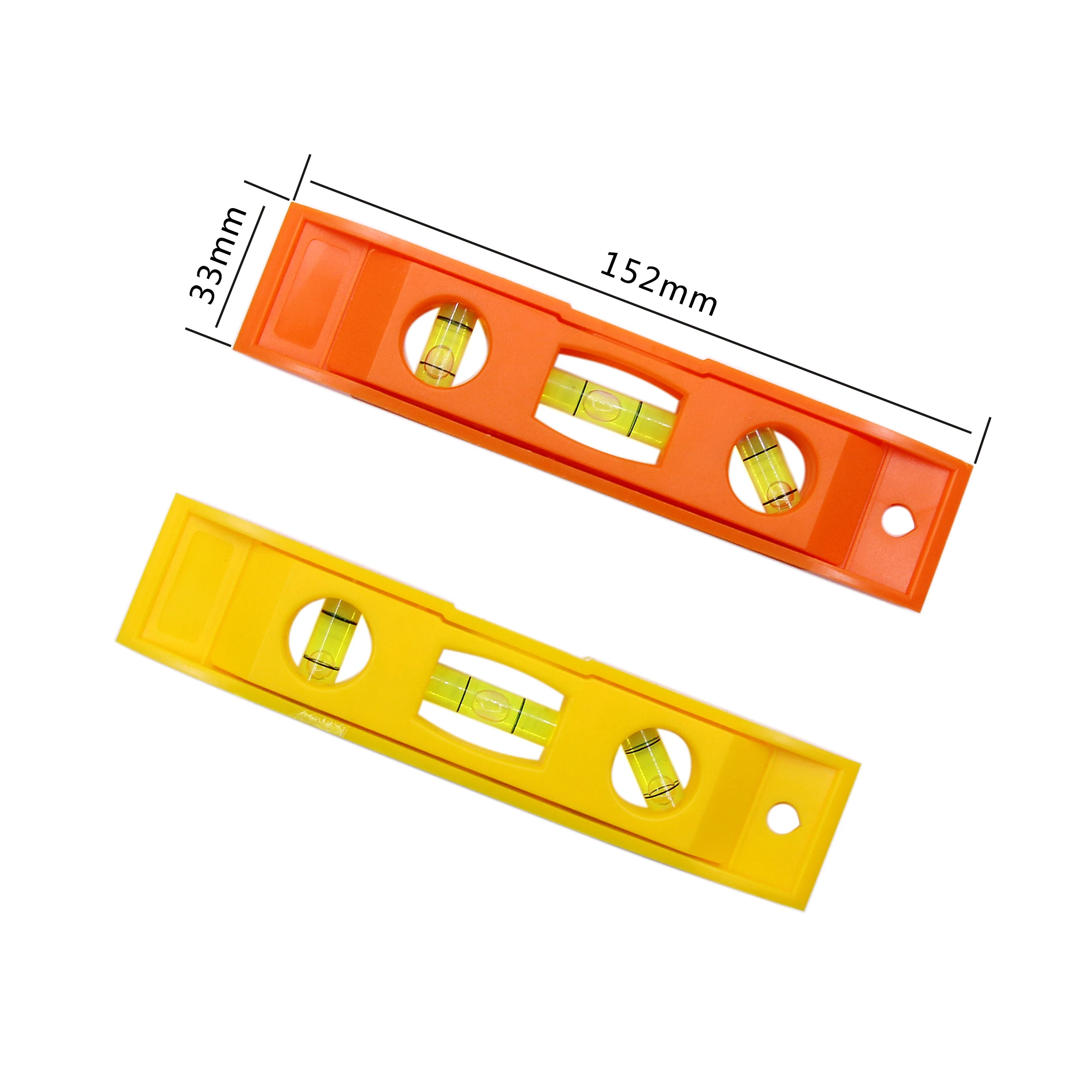 Horizontal Ruler 6 Bubble Spirit Level Magnetic ABS Shell Mini Pocket Portable Spirit Level Tool Measure Tool Machinery Leveller
