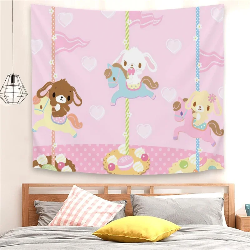 Cute Cartoon Tapestry Wall Hanging Living Room Bedroom Home Decor Wall Art Multiple Sizes Fashion Design