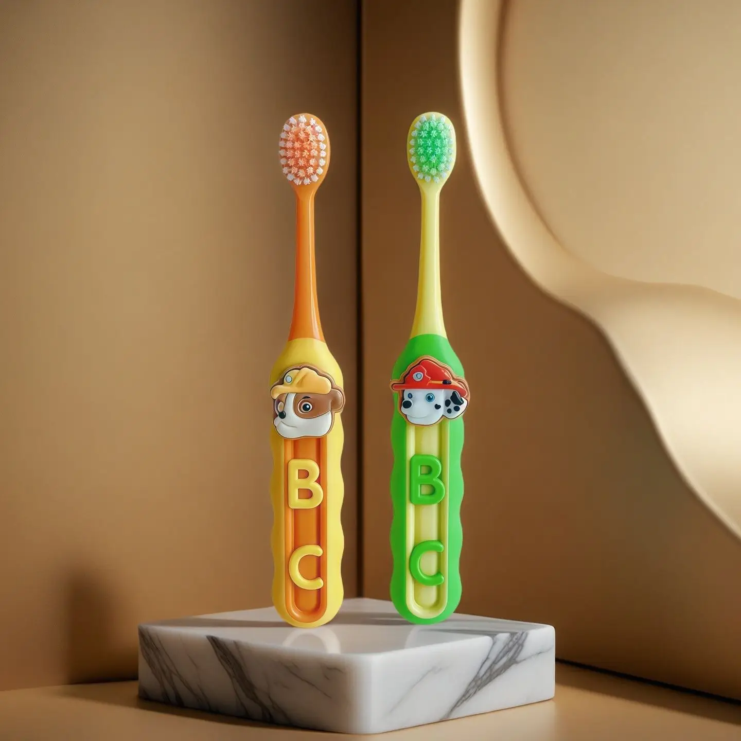PAW Patrol Kids Toothbrush Cute Soft Bristle Letter Toothbrush for Children Ages 3-12 Boys Girls Primary School Home Use view 3