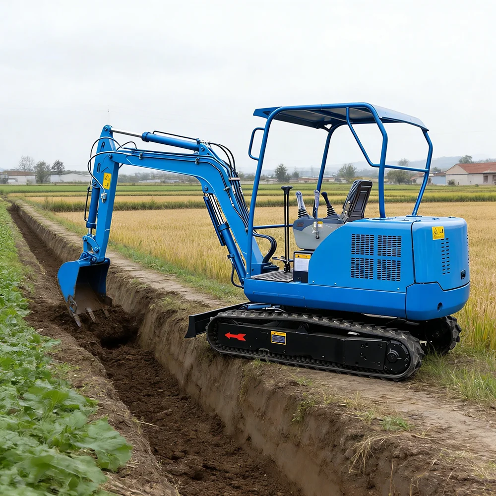 

Steady 2.5 Ton Mini Excavator Hydraulic Bagger Heating Cabin Track Digger For Residential Site Preparation Building Work