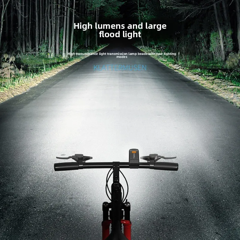 Smiling Shark Portable Easy To Install High Brightness Bicycle Light Outdoor Cycling Four Level Adjustable Large Flood Light