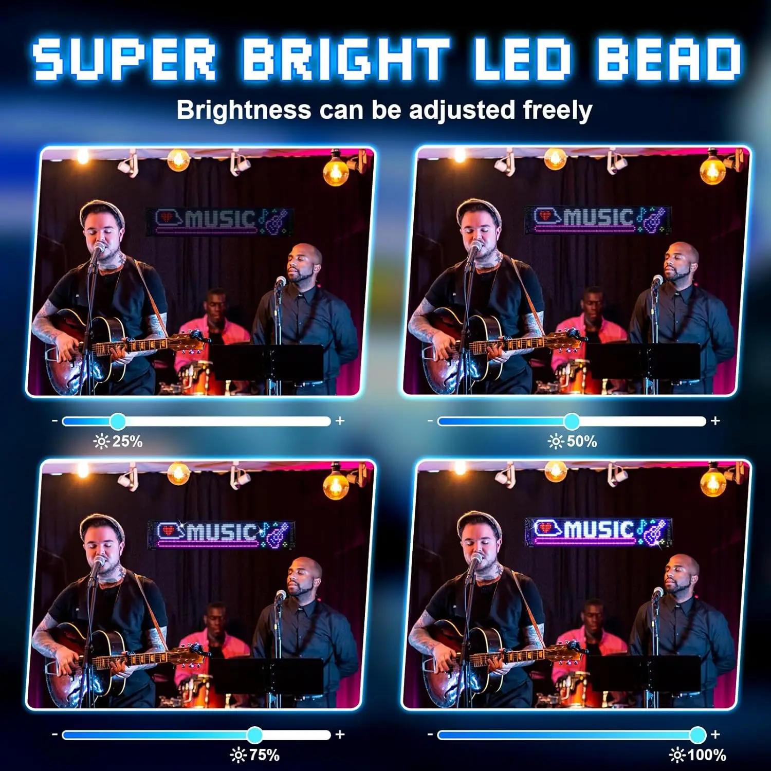 علامة LED قابلة للبرمجة LED مصفوفة بكسل لوحة عرض شاشة مرنة RGB سيارة التمرير النص الرسوم المتحركة متجر تذكير الضوء