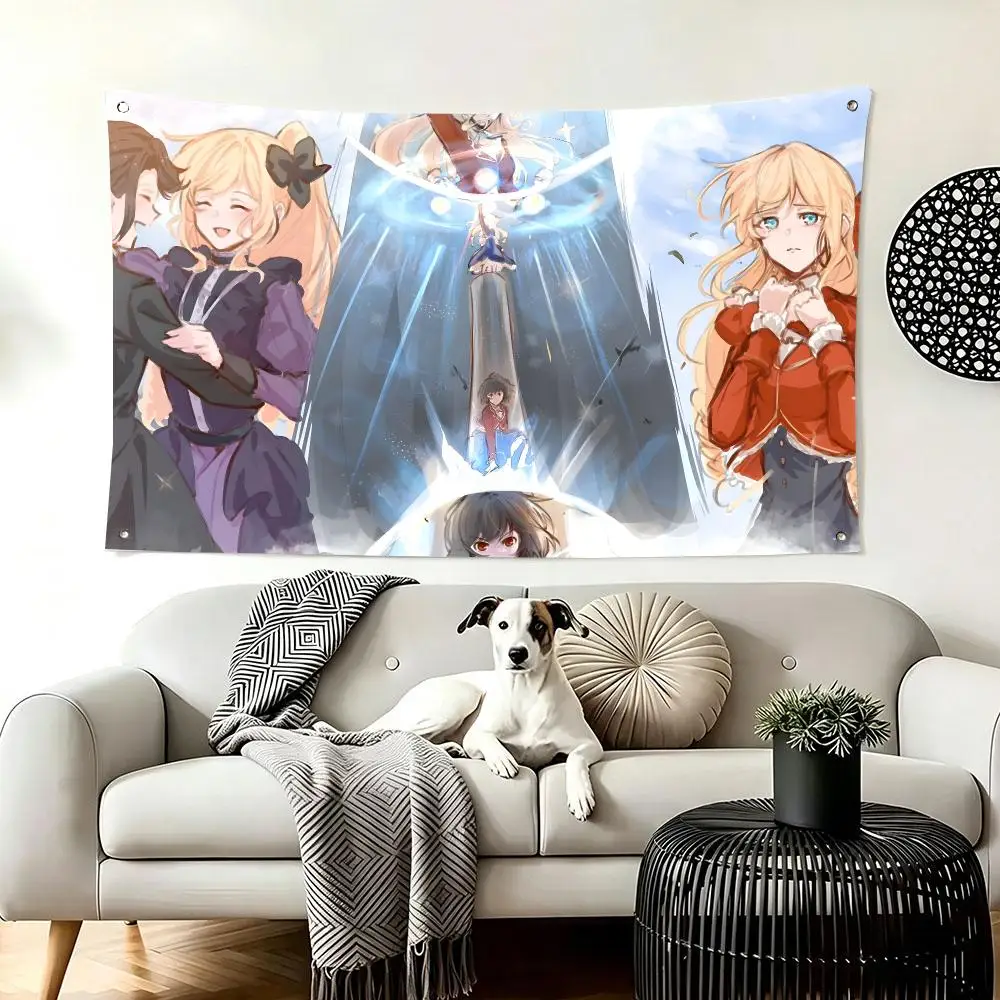 Isekai Anime I-Im in Love with the Villainess Flags  For Living Room Home Dorm Decor Wall Outdoor Camping Party Banner Gifts