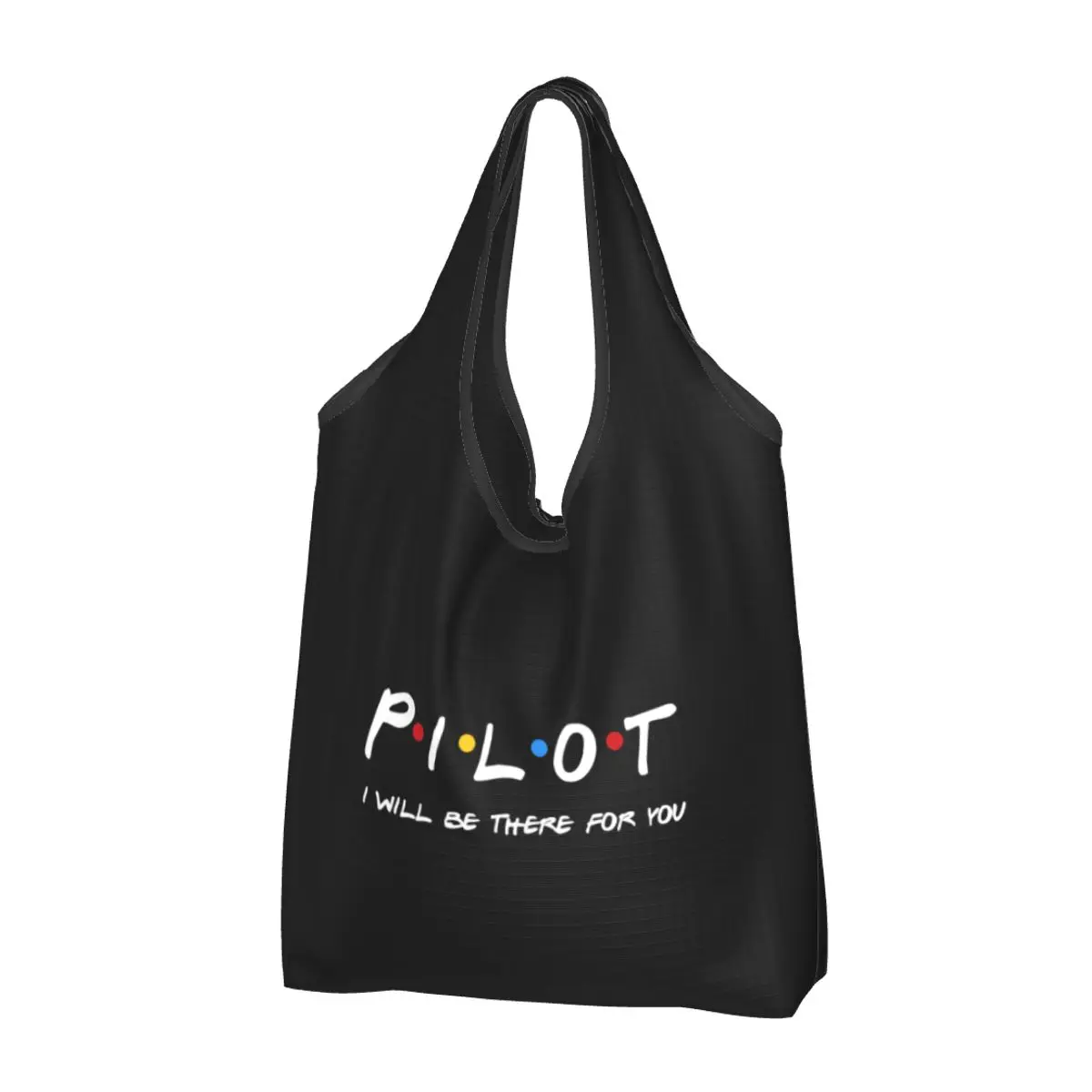 Pilot Gifts I'll Be There For You  Bag Custom Shopper Tote Shoulder Bags Big Capacity Portable Fighter Airplane Aviation Handbag