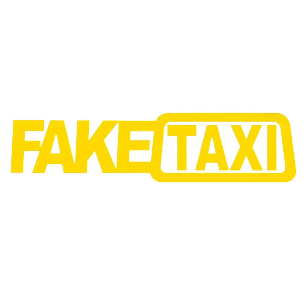 Fake Taxi Car Sticker Funny Waterproof Self Adhesive Vinyl For Ford Toyota Vw Honda Kia Opel Kia Car Styling Universal