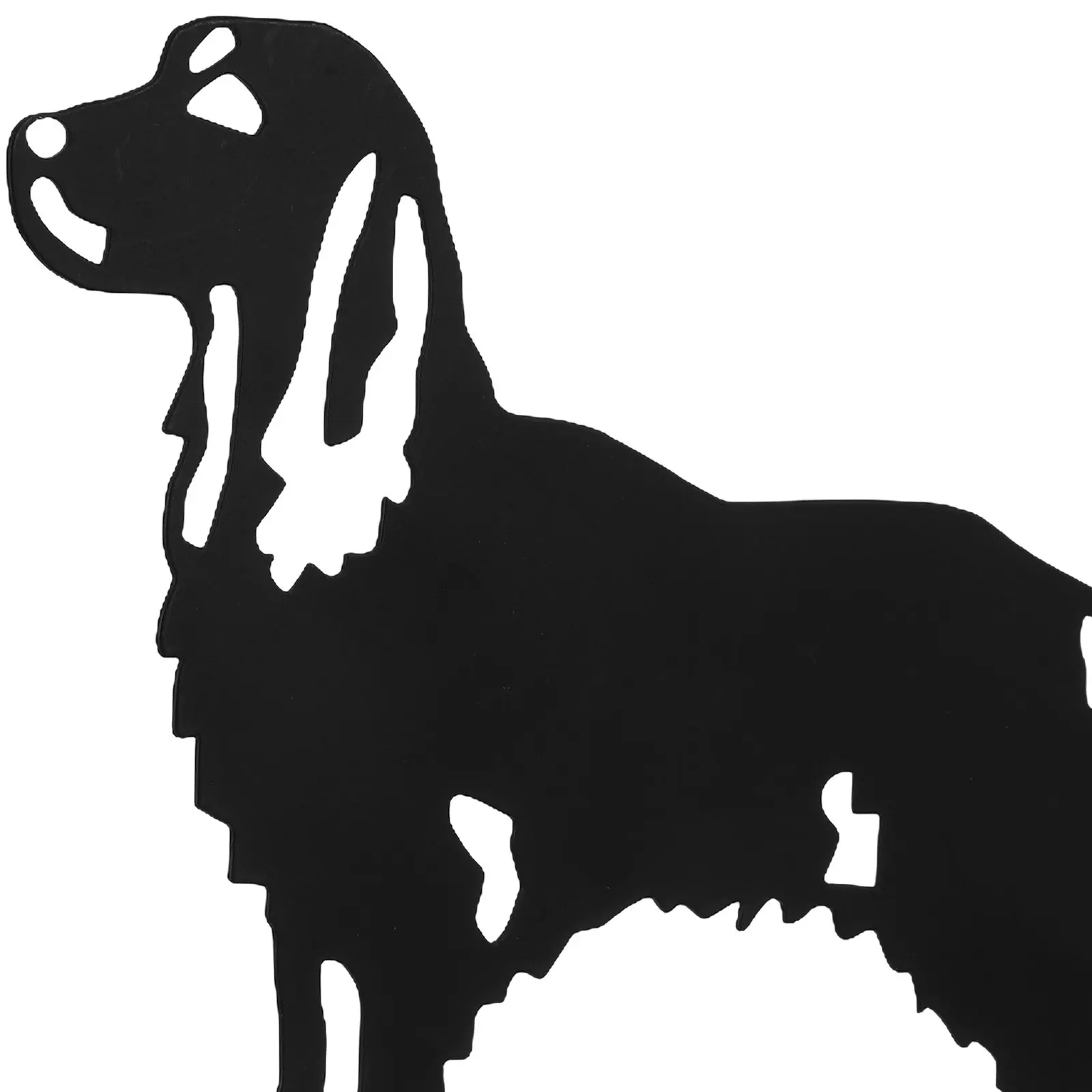 Collie Dog Iron Weather Vane Decorative Outdoor Wind Vane Mount Yard Direction Indicator Waterproof Metal