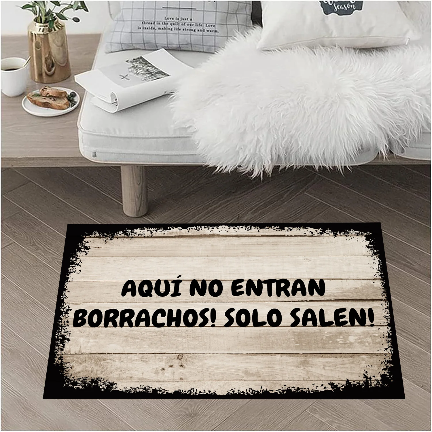 

Funny Door Mat Decorative Indoor Outdoor Custom Doormat Non-Woven Fabric Home Office Welcome Mat 23.6" x 15.7"