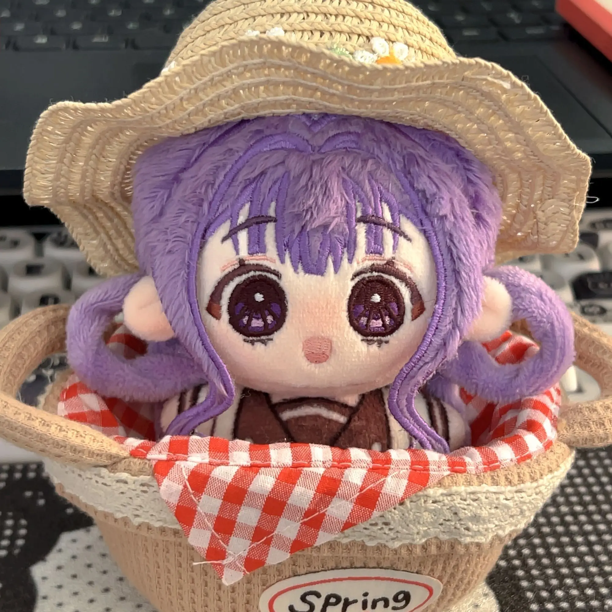 10CM Anime Wc-Gebunden Hanako-kun Akane Aoi Plüsch Puppe Cosplay Aoi Akane Cartoon Plushie Rucksack Anhänger schlüsselbund Weihnachten Geschenk