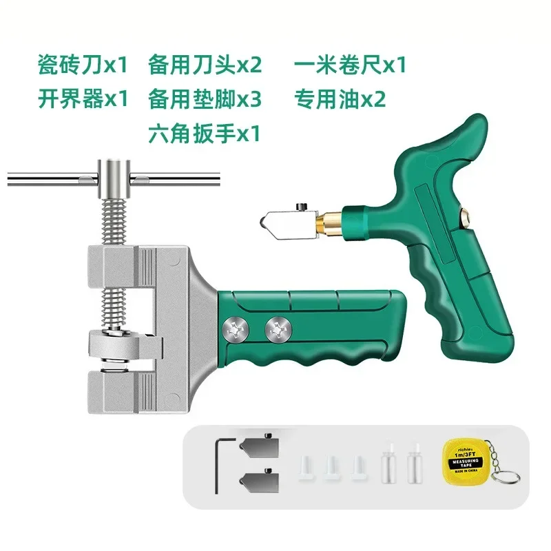 11 個高強度ガラスカッタータイルハンドヘルド多機能ポータブルオープナーホームタイルカッターダイヤモンド切断ハンドガラスカッター