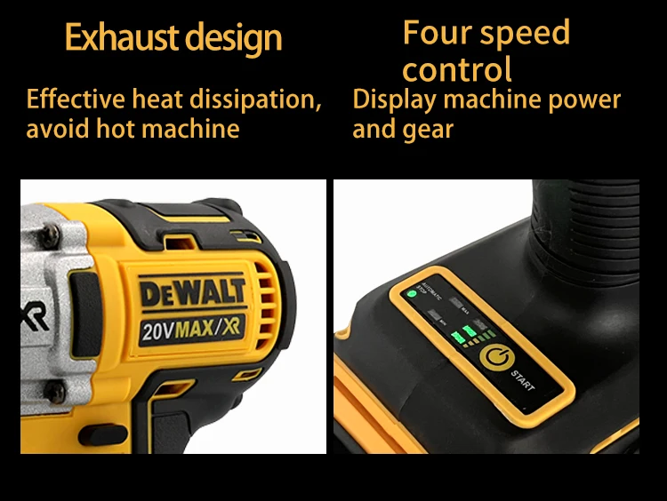 DEWALT DCD887 Wireless Brushless Electric Screwdriver Drill Tool