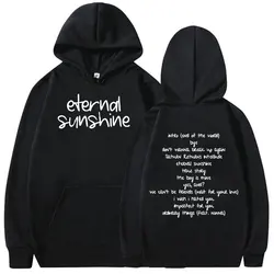 Sudadera con capucha para hombre y mujer, Jersey informal de gran tamaño, estilo Hip Hop, a la moda, con diseño de la serie de la marca Ana Grande Eternal Sunshine, novedad de 2024