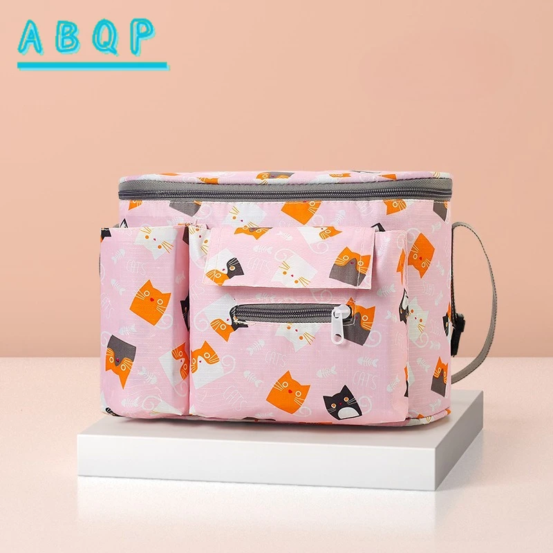 Baby Stroller Hanging Bag Cartoon Fashionable Baby Stroller Storage Bag Nylon Large Capacity Baby Stroller Diaper Storage Bag