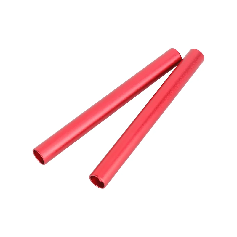 CAMVATE-varilla de aluminio roja de 15mm con rosca M12 en ambos extremos para montaje en plataforma de hombro, enfoque de seguimiento o varilla de caja mate, un par