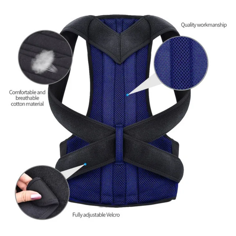 Hot Women Man Body Shapers Lumbar Support Back Posture Correction Belt Shapewear Adult Back Support Strap S-2XL