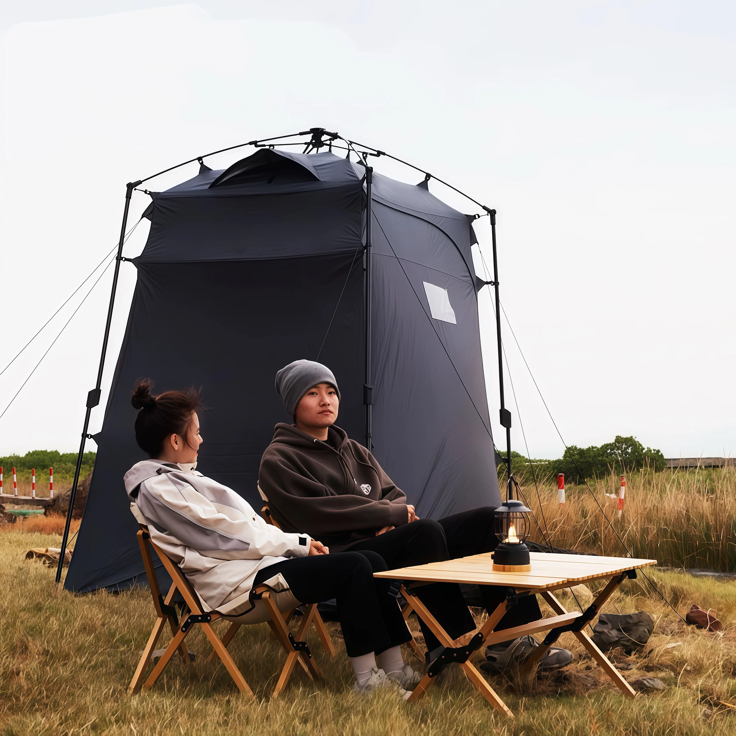 New Automatic Rapid-open Outdoor  Bathing Changing  Sunshade Tent  Mobile Toilet Innovates Waterproof Dressing Tent