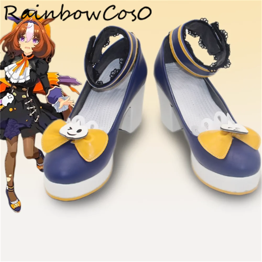 

Meisho Doto Umamusume Pretty Derby Обувь для косплея Сапоги Игра Аниме Вечеринка Хэллоуин RainbowCos0 W5319
