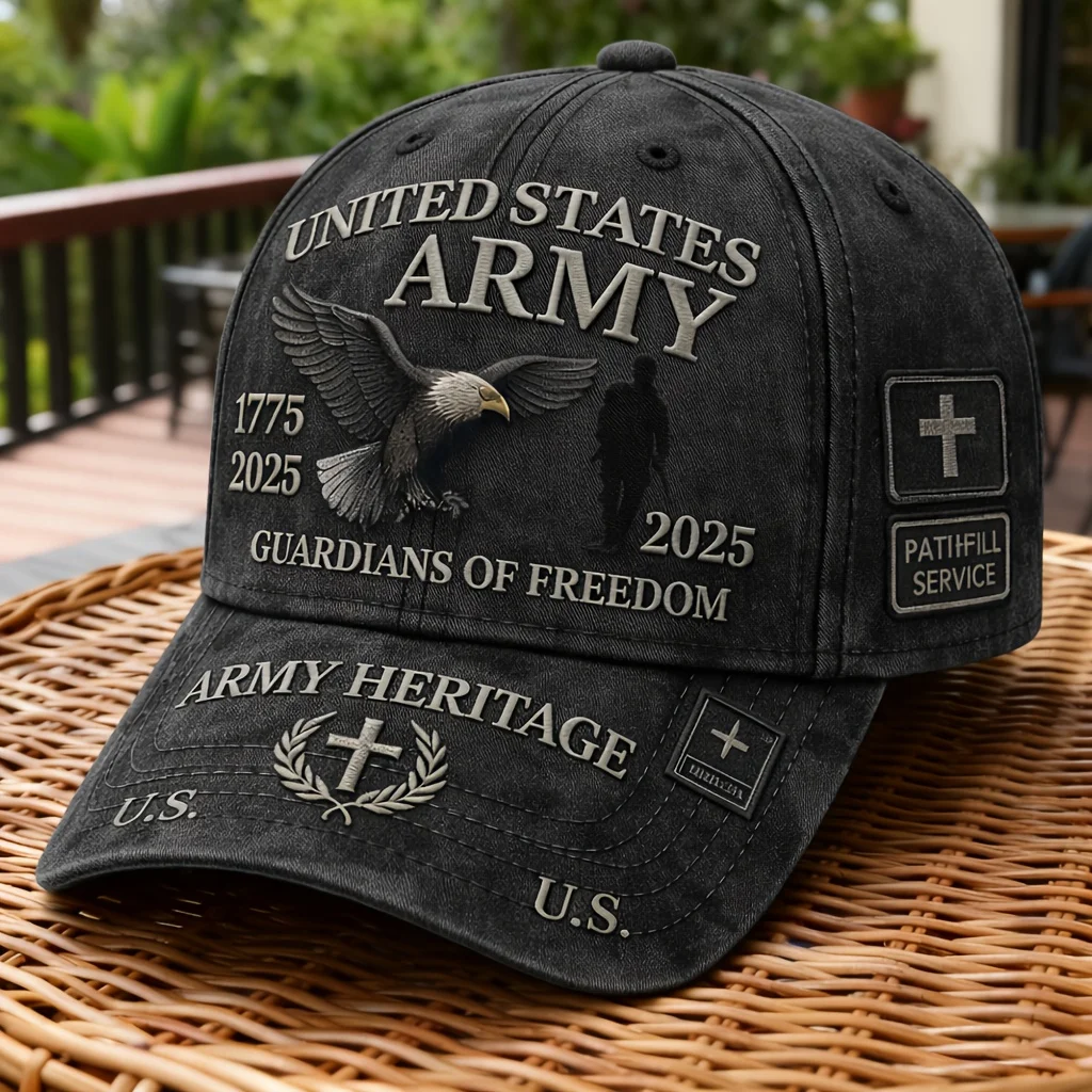 2pcs Patriotic U.S. Army Cap 1776-2026 250Th USA Anniversary Embellished Eagle 50 Stars Flag This We'Ll Defend Slogan