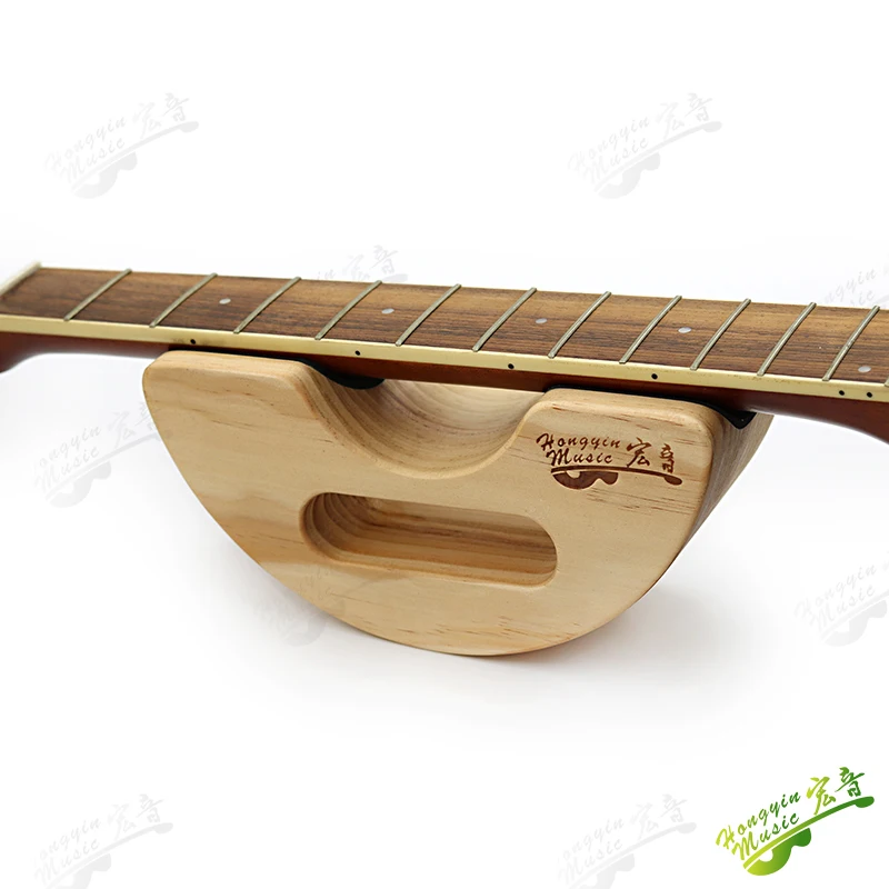 HUATOOL Electric Guitar Semi-circular Wooden Neck Support Neck Pickguard Maintenance Guitar Repair Tools