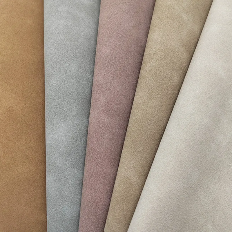 Vintage Two Tones Suede Synthetic Leather Fabric Vinyl Faux Leather For Bags Shoes Bows DIY Craft Mini Rolls 30x134cm GM3057B