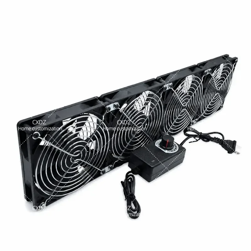 12cm Silent High Airflow Exhaust Fan 220V Cooling Fan for Chassis Cabinet Router Succulent Plant Stand Ventilation