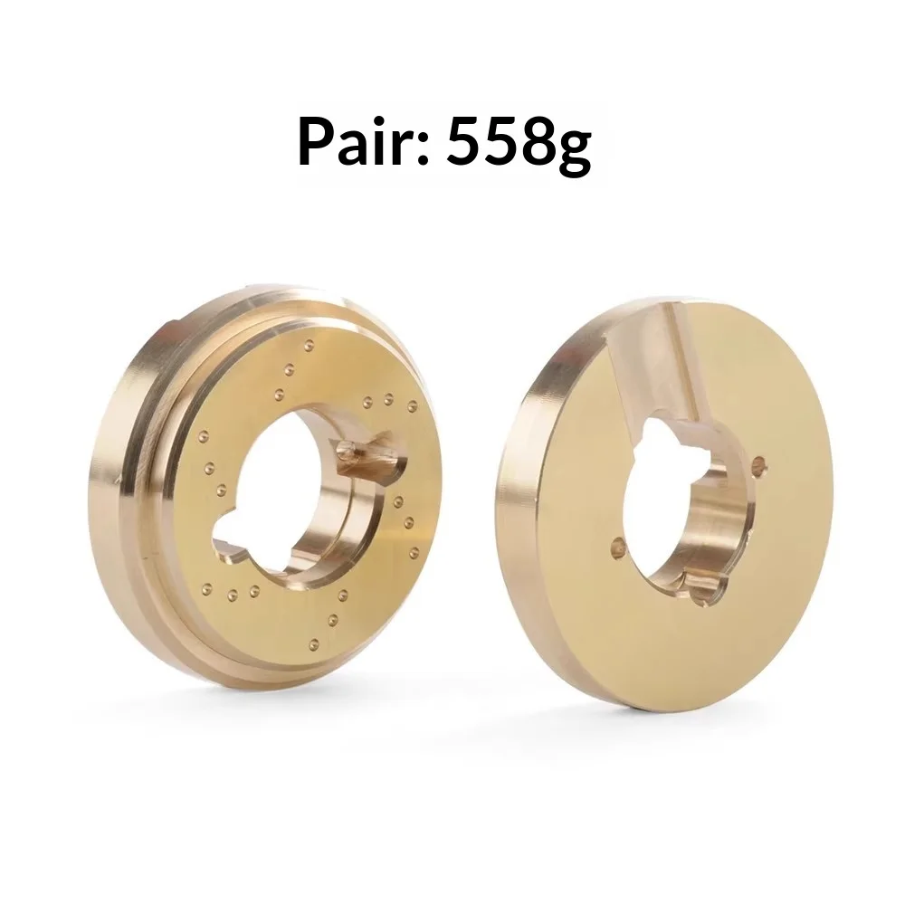Yikong Yk4061 Brass Wheel Counterweight For 1 6 Scale Rc Crawler Low Center Of Gravity Upgrade Parts 558g Total Weight