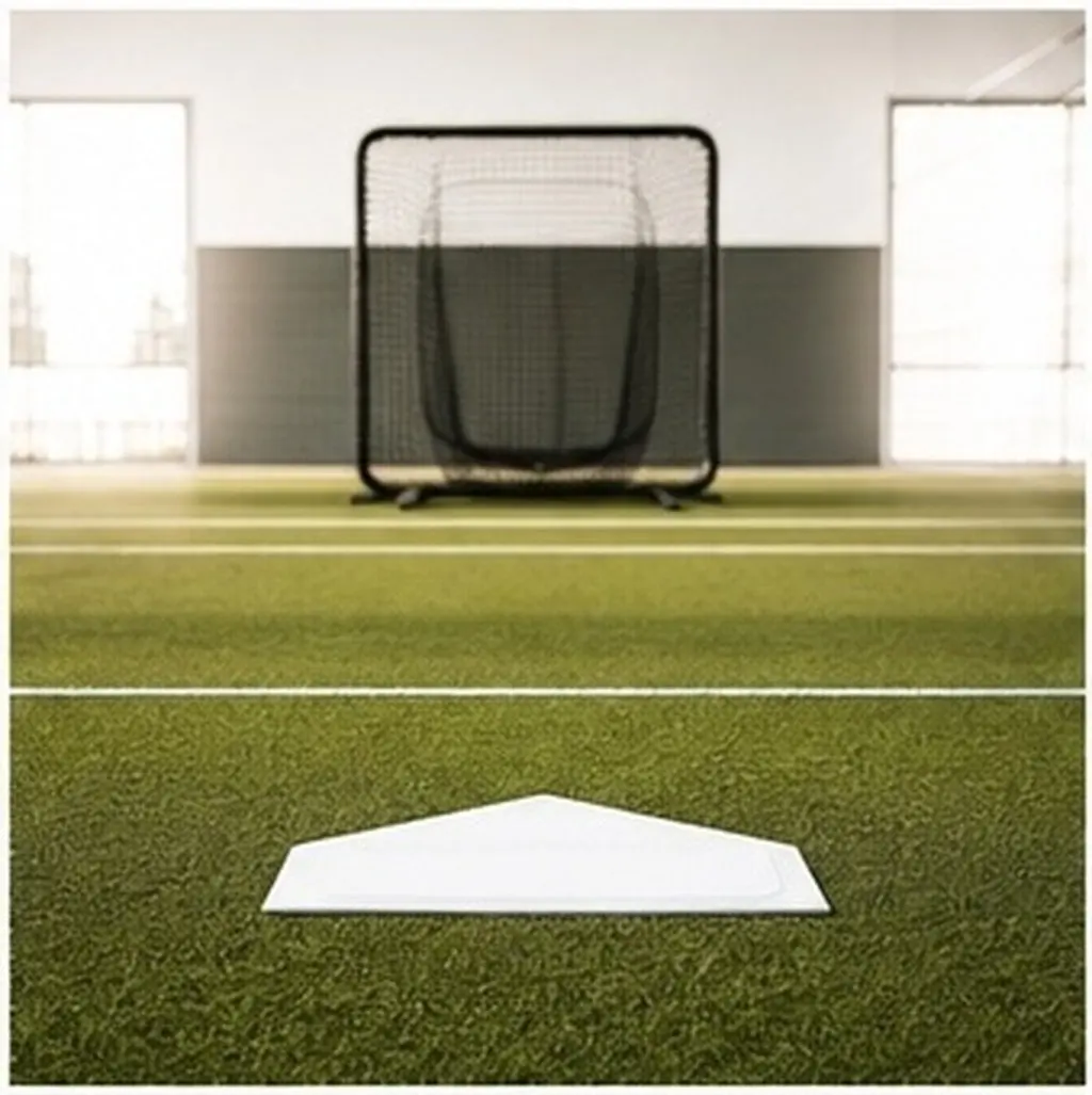 2Pcs Baseball Training Plates Pitcher Home Plate Mat Indoor Outdoor Portable Pitching Markers Baseball Training Aids Spots