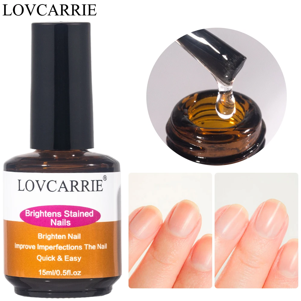 Lovhara-esmalte de uñas brillante, capa superior, secado rápido al aire, acabado superbrillante, laca Regular para reparación de manicura