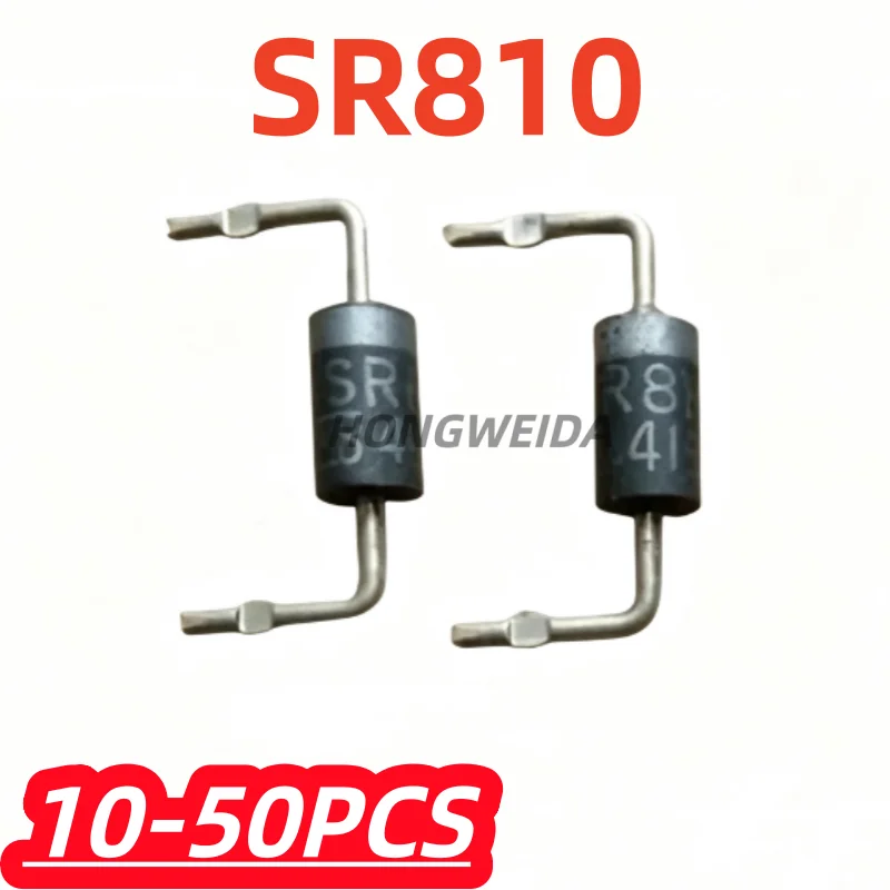 10-50Pcs/Lot SR810 SB810 SR 810 8A 100V Schottky Rectifier Diode DO-201 Original Direct Plug