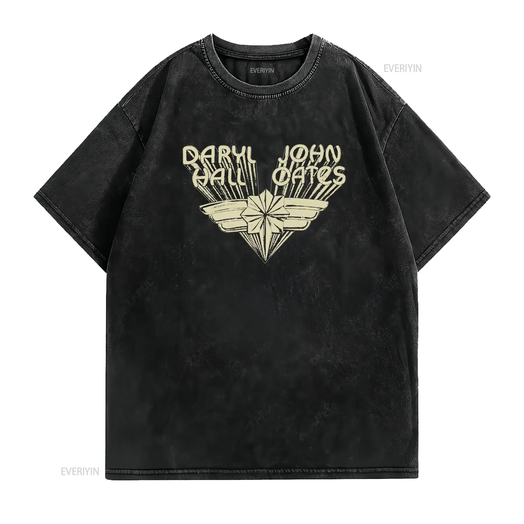 Hall And Oates Big Bam Boom T Shirt  Black Men S 5XL CC3841 vintage Washed Versatile graphic Comfortable Breathable Slightly