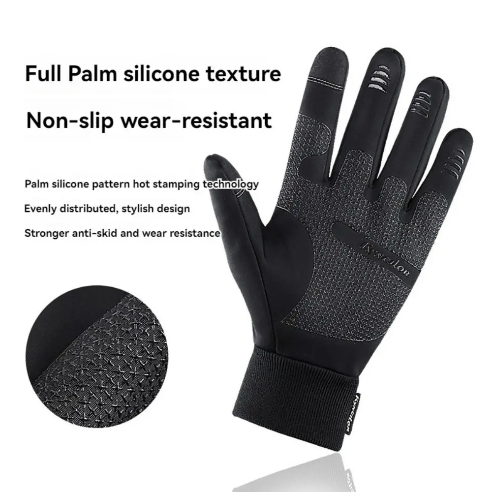 

Gift Warm Winter Gloves Ultralight Anti-Slip Touchscreen Bicycle Gloves Thermal Windproof Outdoor Riding Mittens Running