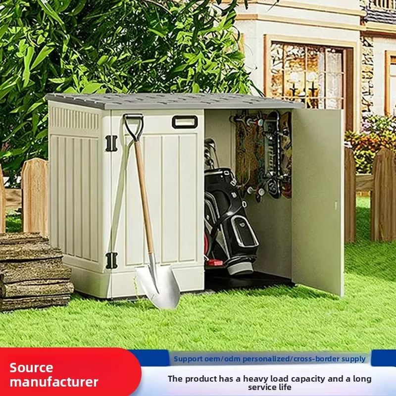 Outdoor Garden Storage Shed Waterproof Sunscreen Tool House for Yard Patio Garage Tools Trash Can Storage Organizer