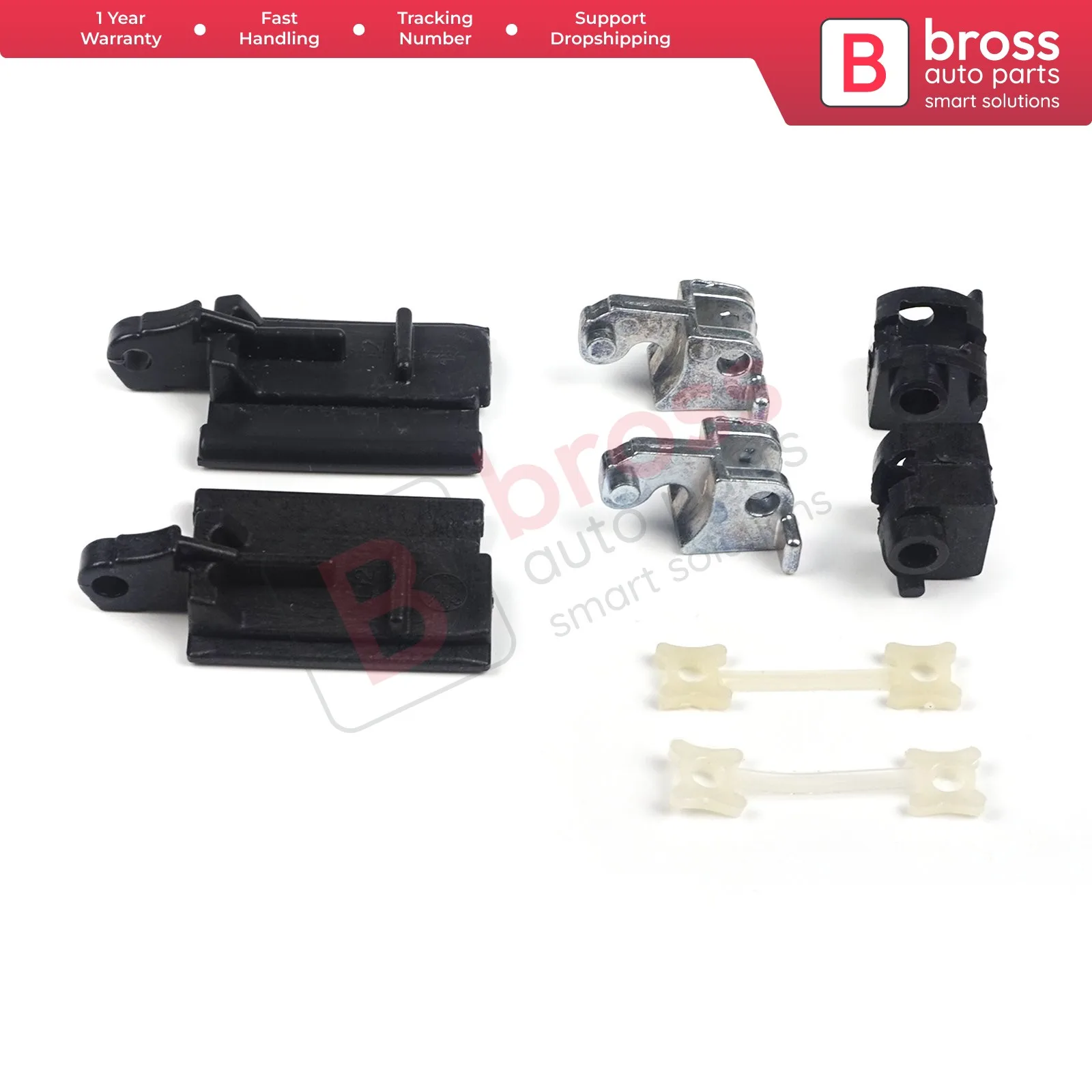 Bross Auto Parts BSR531+BSR532 8 Pieces Sunroof Slider Guide Rail Set Left AND Right Side for BMW 3 Series E36 1992-1999