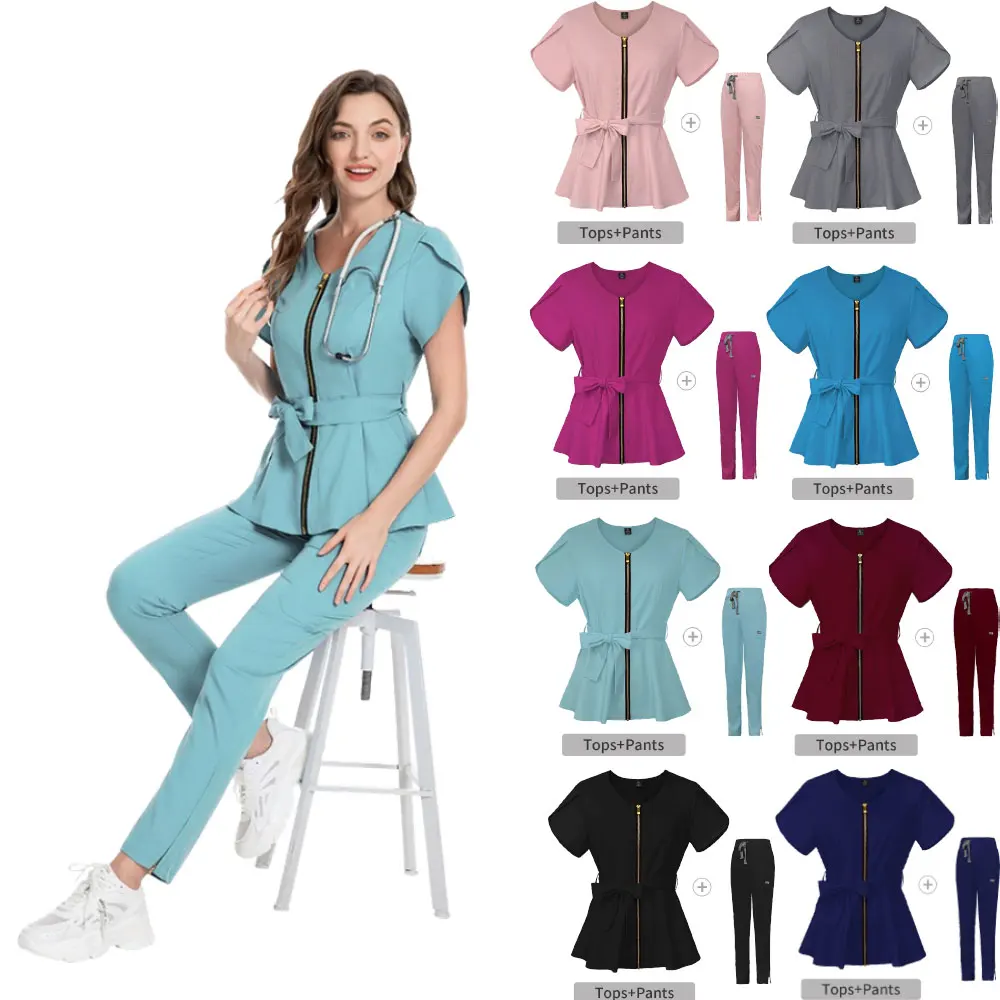 

Женская ветеринарная форма, топ, красота, спа-униформа, модная рубашка с короткими рукавами, высококачественные медицинские скрабы, мягкая куртка для кормления