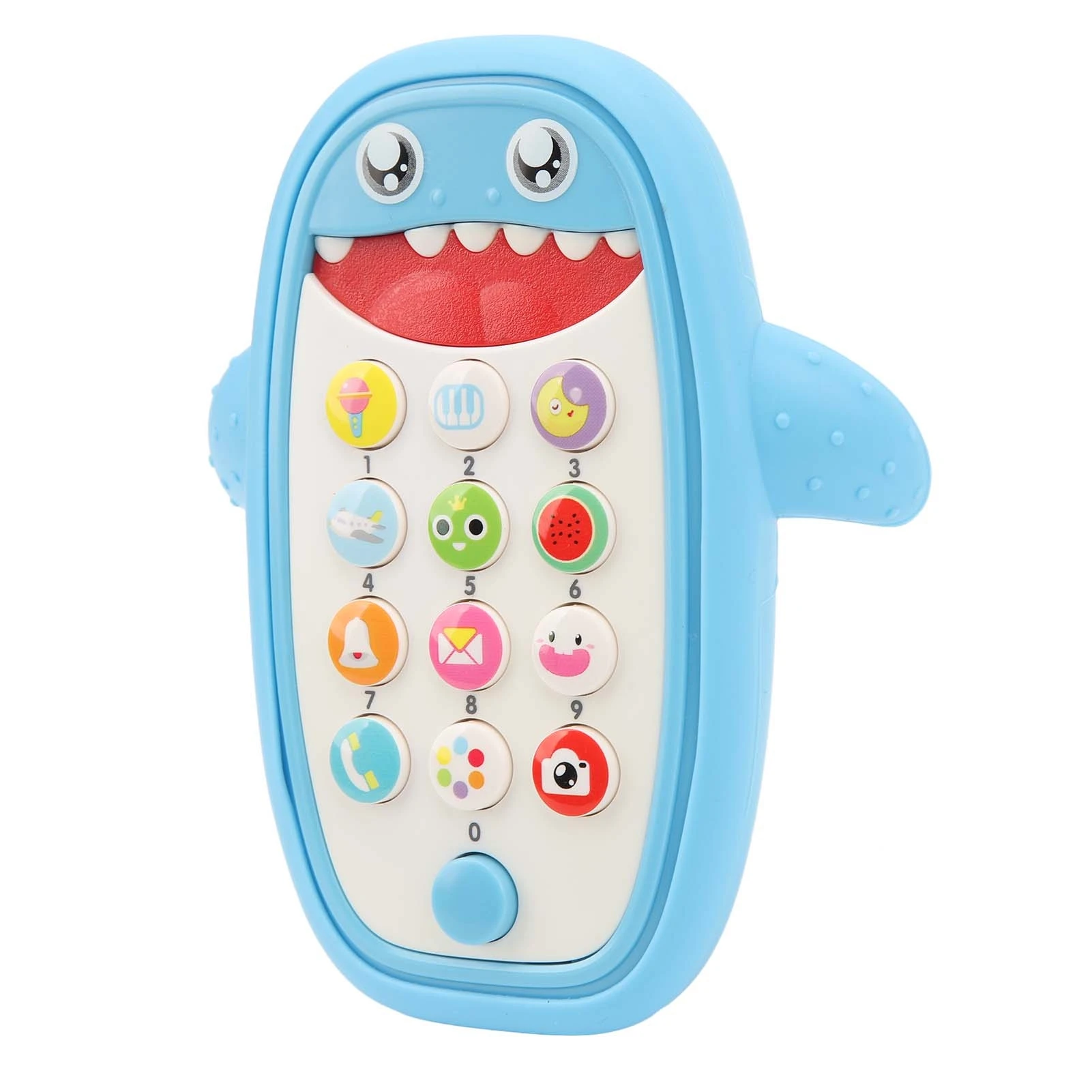Baby Cell Phone Toy with Removable Teether Case Simulation Baby Animal Phone Toy with 10 Unique Button for Girl Boy