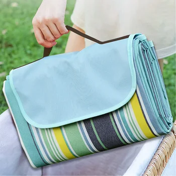 Outdoor Portable Picnic Blanket 3 Size Waterproof Beach Cushion Mat Baby Sleeping Moistureproof Plaid Multiplayer Camping Mat