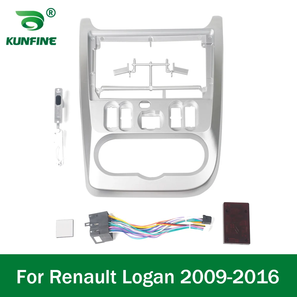 

Автомобильный GPS-навигатор, стерео для Renault Logan 2009-2016, радиоприемник, панель, рамка, подходит для 2Din, 9 дюймов, экран головного устройства