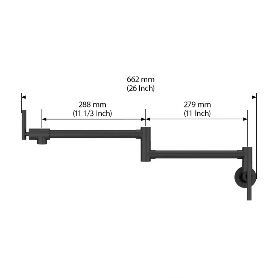 คู่ 360 Rotatable Joints แบบดั้งเดิม Wall Mount เตา Swing ARM พับหม้อ FILLER ก๊อกน้ําห้องครัวคู่พร้อมอะไหล่ C
