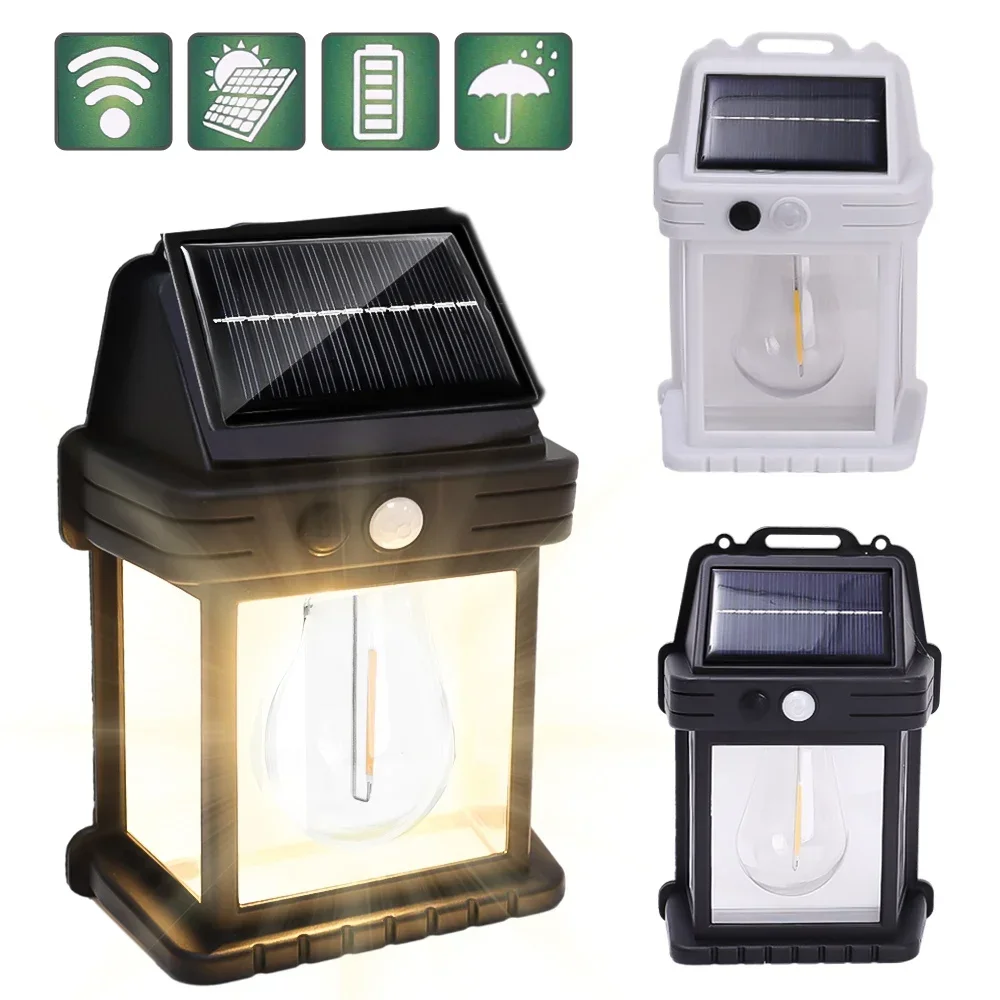 

Outdoor Led Solar Wall Light Waterproof 3 Modes Motion Sensor Sunlight Wireless Wall Lamp Garden Fence Yard Decoration Lighting