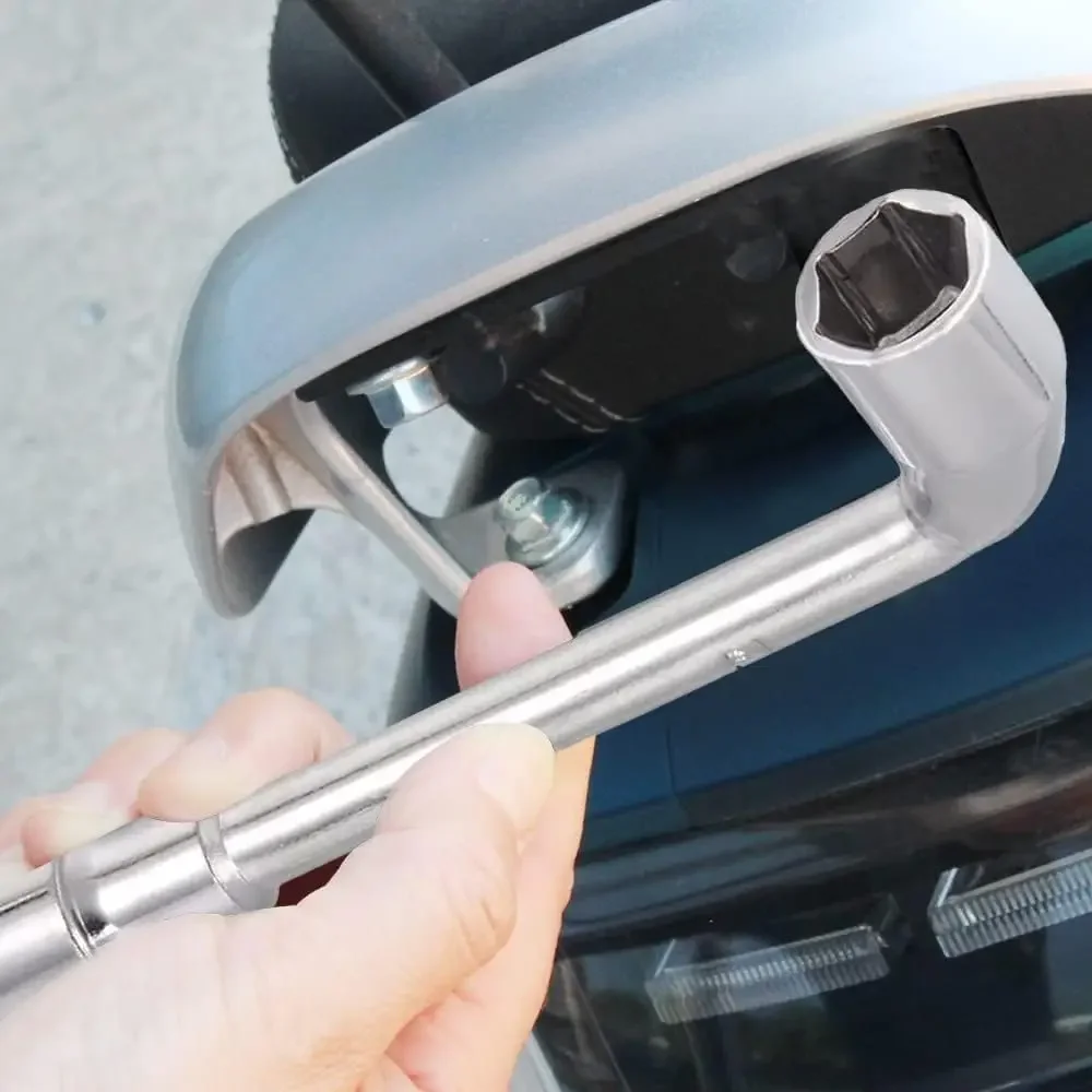 5Piece L-shaped CR-V Hex Socket Wrench Double End Tubular Angled Socket Wrench 8/10/12mm Hand Tool