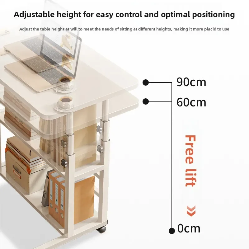 Movable Bedside Table Adjustable Height Laptop Desk Study Desk Dorm Desk Student Office Table Computer Desk Office Desk