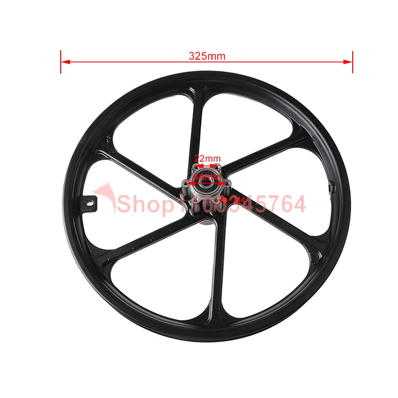 16-inch aluminum alloy disc brake wheel suitable for electric bicycles, scooters, electric scooters, folding bicycles